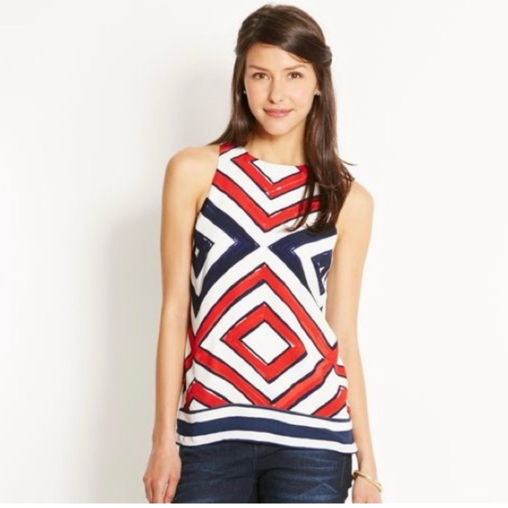 Vineyard Vines Red and Blue Top